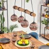 Koyoto Hanglamp, Kogellampje, Hanglamp Natuurlijke kleuren, Zwart, 4-lichts