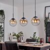 Gastor Hanglamp, Kogellampje, Hanglamp Amber, Duidelijk, 3-lichts