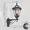 Lavajo Buitenlicht, Wandlamp voor buiten Zwart, 1-licht, Bewegingsmelder