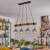 Koyoto Hanglamp, Kogellampje, Hanglamp Natuurlijke kleuren, Zwart, 4-lichts