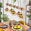 Koyoto Hanglamp, Kogellampje, Hanglamp Natuurlijke kleuren, Zwart, 5-lichts