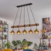 Koyoto Hanglamp, Kogellampje, Hanglamp Natuurlijke kleuren, Zwart, 5-lichts