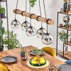 Koyoto Hanglamp, Kogellampje, Hanglamp Natuurlijke kleuren, Zwart, 5-lichts