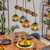 Koyoto Hanglamp, Kogellampje, Hanglamp Natuurlijke kleuren, Zwart, 4-lichts