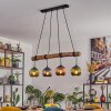 Koyoto Hanglamp, Kogellampje, Hanglamp Natuurlijke kleuren, Zwart, 4-lichts