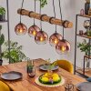 Koyoto Hanglamp, Kogellampje, Hanglamp Natuurlijke kleuren, Zwart, 5-lichts