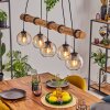 Koyoto Hanglamp, Kogellampje, Hanglamp Natuurlijke kleuren, Zwart, 5-lichts