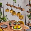 Koyoto Hanglamp, Kogellampje, Hanglamp Natuurlijke kleuren, Zwart, 5-lichts