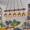 Koyoto Hanglamp, Kogellampje, Hanglamp Natuurlijke kleuren, Zwart, 5-lichts