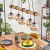 Koyoto Hanglamp, Kogellampje, Hanglamp Natuurlijke kleuren, Zwart, 5-lichts