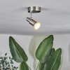 Trio verlichting Gropptorp Plafondlamp, Plafondspot LED Nikkel mat, 1-licht