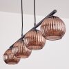 Koyoto Hanglamp, Kogellampje, Hanglamp Koperkleurig, 4-lichts