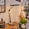 Pedreiras Bureaulamp, Tafellamp, Leeslamp LED Zwart, Zilver, 1-licht