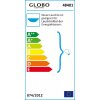 Globo OPAL Plafondlamp roestvrij staal, Nikkel mat, Wit, 1-licht