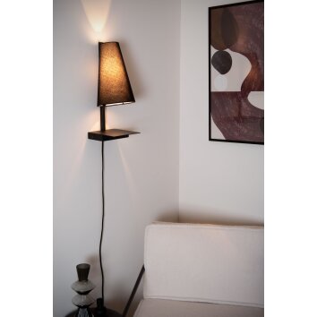 Lucide GREGORY Wandlamp Zwart, 1-licht