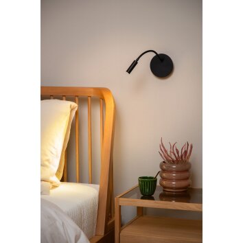 Lucide JOLIJN Wandlamp LED Zwart, 1-licht