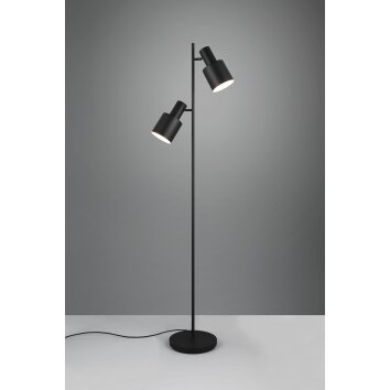 Trio verlichting Agudo Staande lamp Zwart, 2-lichts