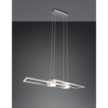 Trio verlichting ALBANY Hanglamp LED Nikkel mat, 1-licht, Afstandsbediening