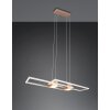 Trio verlichting ALBANY Hanglamp LED Bruin, 1-licht, Afstandsbediening