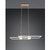 Trio verlichting ALBANY Hanglamp LED Bruin, 1-licht, Afstandsbediening