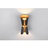 Trio verlichting Coat Wandlamp Zwart-Goud, 2-lichts