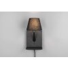 Trio verlichting Comfort Wandlamp Zwart, 1-licht