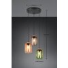 Trio verlichting Cork Hanglamp Kleurrijk, 3-lichts