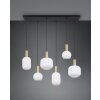 Trio verlichting Diva Hanglamp Messing, 6-lichts