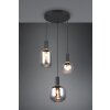 Trio verlichting Diva Hanglamp Zwart, 3-lichts