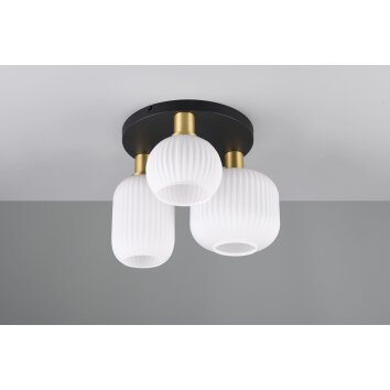 Trio verlichting Diva Plafondlamp Messing, 3-lichts