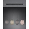 Trio verlichting Facette Hanglamp Zwart, 4-lichts