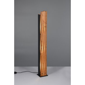 Trio verlichting Karuni Staande lamp Hout licht, 3-lichts