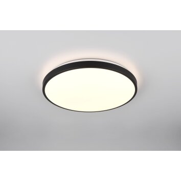 Reality Loody Plafondlamp LED Zwart, 1-licht, Bewegingsmelder