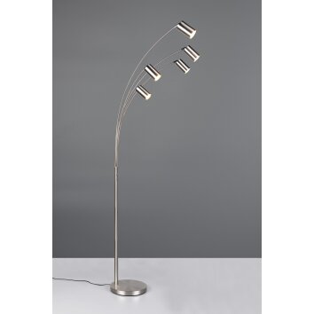 Trio verlichting Marley Staande lamp Nikkel mat, 5-lichts