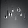 Trio verlichting Mataro Hanglamp Zwart, 8-lichts