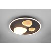 Trio verlichting Pebble Plafondlamp LED Zwart, 1-licht, Afstandsbediening