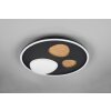 Trio verlichting Pebble Plafondlamp LED Zwart, 1-licht, Afstandsbediening