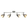 Globo Hernan Plafond straler Grijs, Zilver, 4-lichts