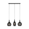 Trio verlichting SORAYA Hanglamp Zwart, 3-lichts