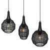 Trio verlichting SORAYA Hanglamp Zwart, 3-lichts