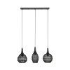 Trio verlichting SORAYA Hanglamp Zwart, 3-lichts