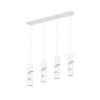 Trio verlichting Stream Hanglamp Wit, 4-lichts