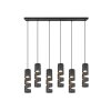 Trio verlichting Stream Hanglamp Zwart, 6-lichts