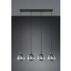 Trio verlichting Tarifa Hanglamp Zwart, 4-lichts