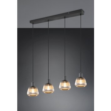 Trio verlichting Tarifa Hanglamp Zwart, 4-lichts