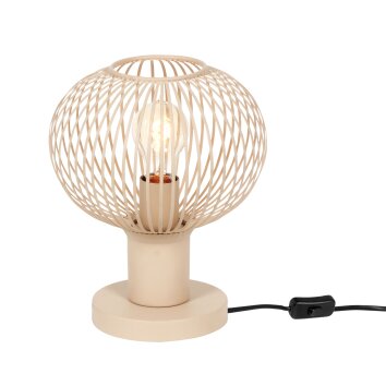 Trio verlichting Gila Tafellamp Beige, 1-licht