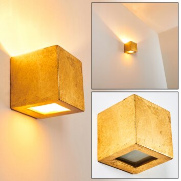 Noto Muurlamp Goud, 1-licht