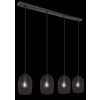 Globo DOPS Hanger Zwart, 4-lichts