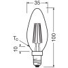 Osram E14 1.2 Watt warm wit 255 Lumen