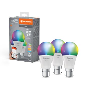 Ledvance B22d 9 Watt RGB (verstelbaar) dimbaar 806 Lumen